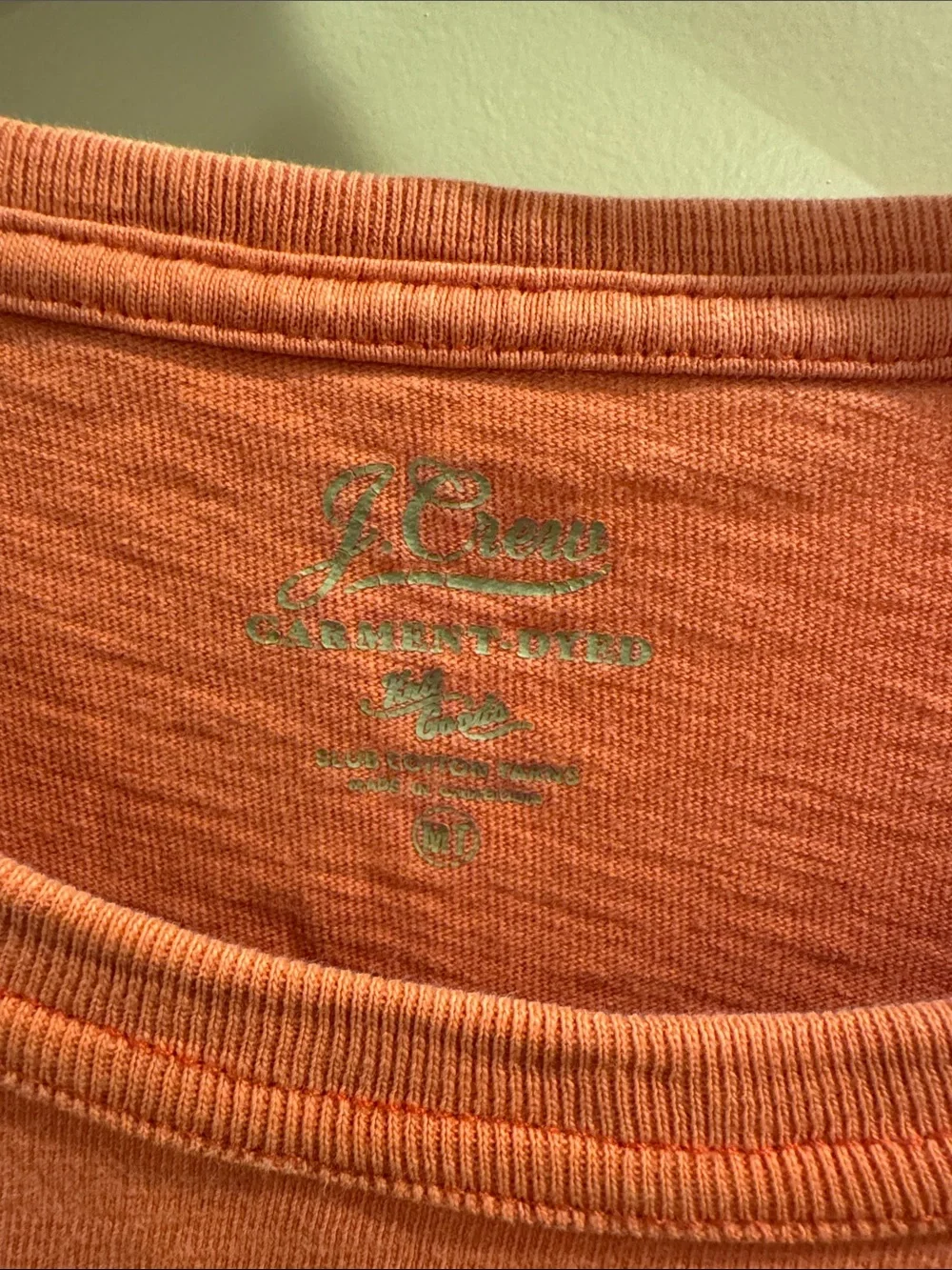 Men's Coral Pocket Crewneck T-Shirt
